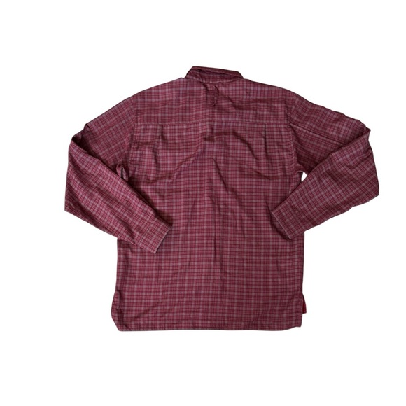 The North Face Red Plaid Button Down Shirt Men’s Medium Outdoor Travel Casual M8 - Picture 6 of 9